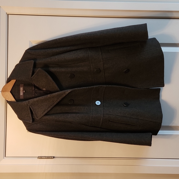 Kenneth Cole grey pea coat - Picture 1 of 4